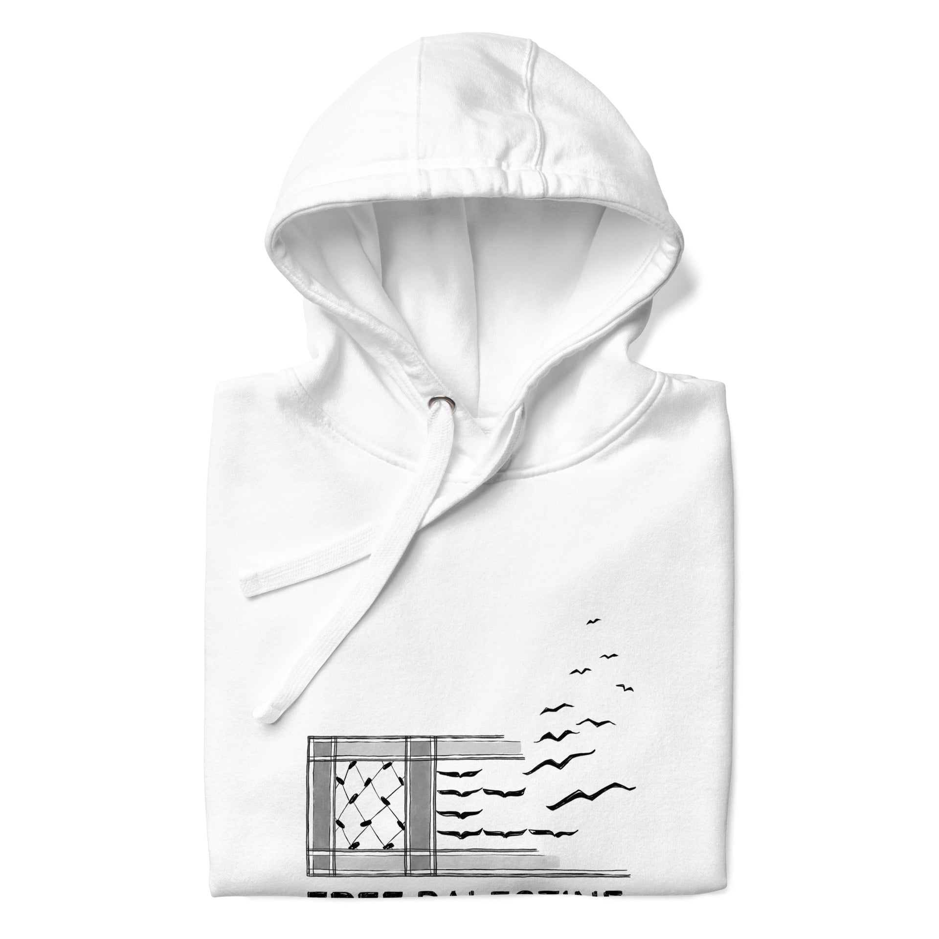 Free Palestine, Palestinian keffiyeh, Flying Souls - Hoodie